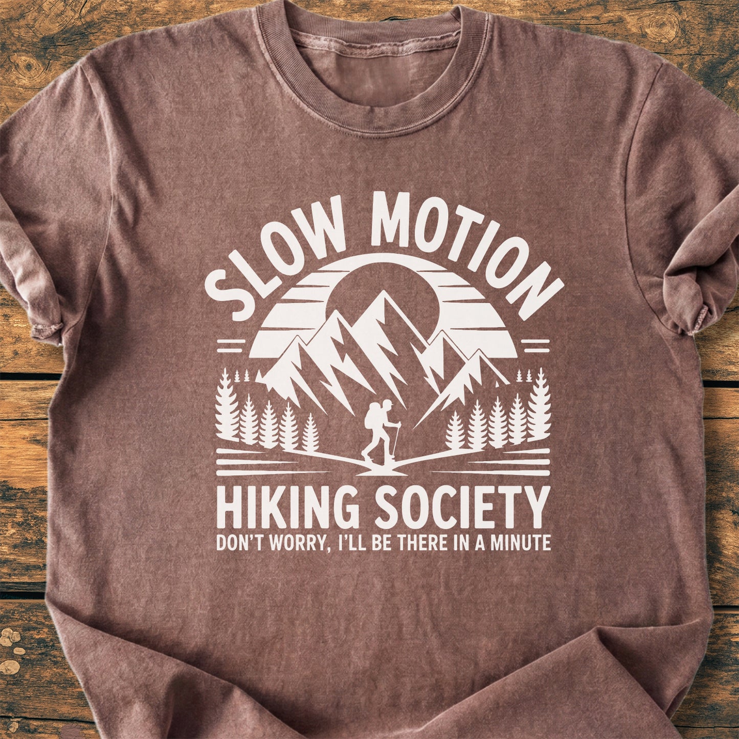 Slow Motion Hiking Society - Premium Vintage Tee