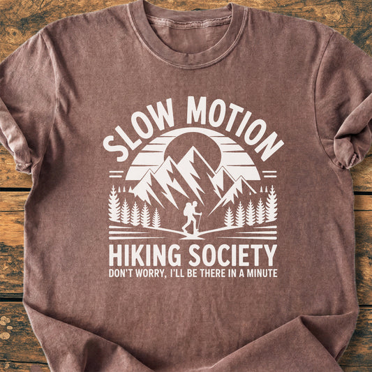 Slow Motion Hiking Society - Premium Vintage Tee