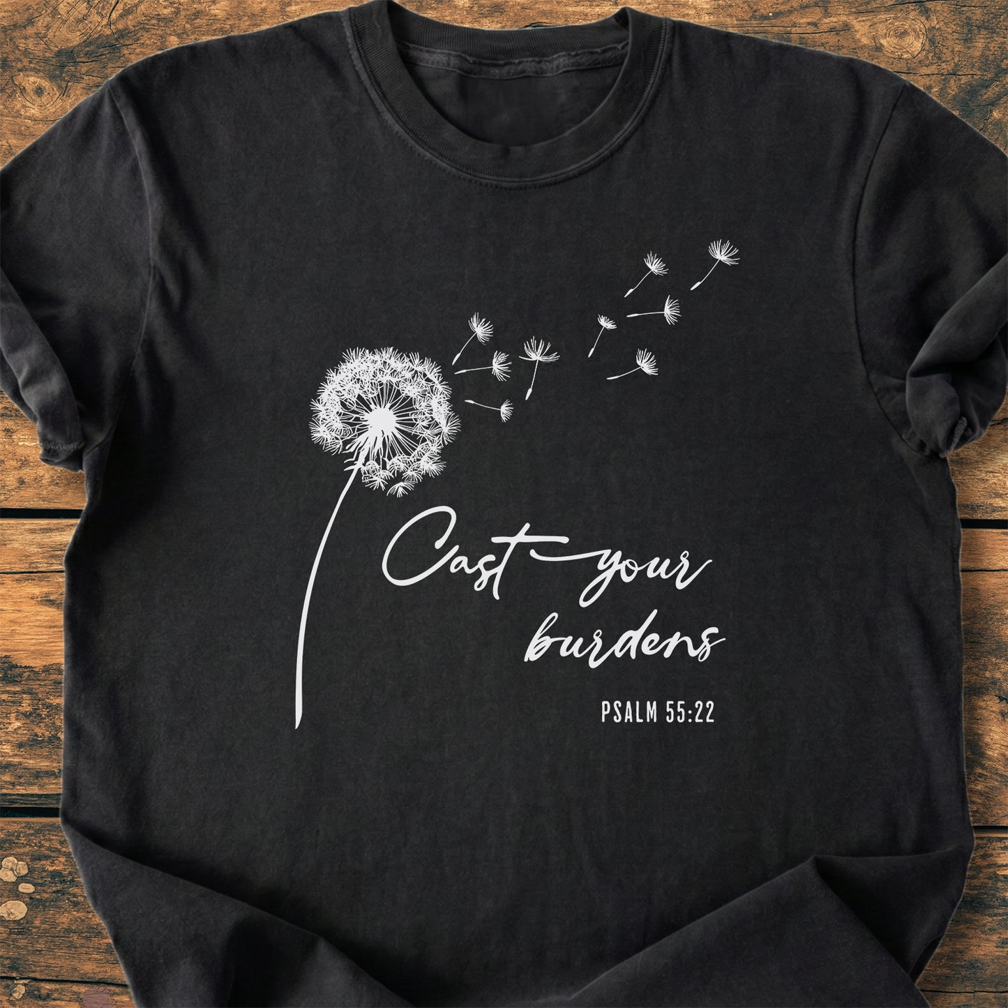 Cast Your Burdens Dandelion - Premium Vintage Tee