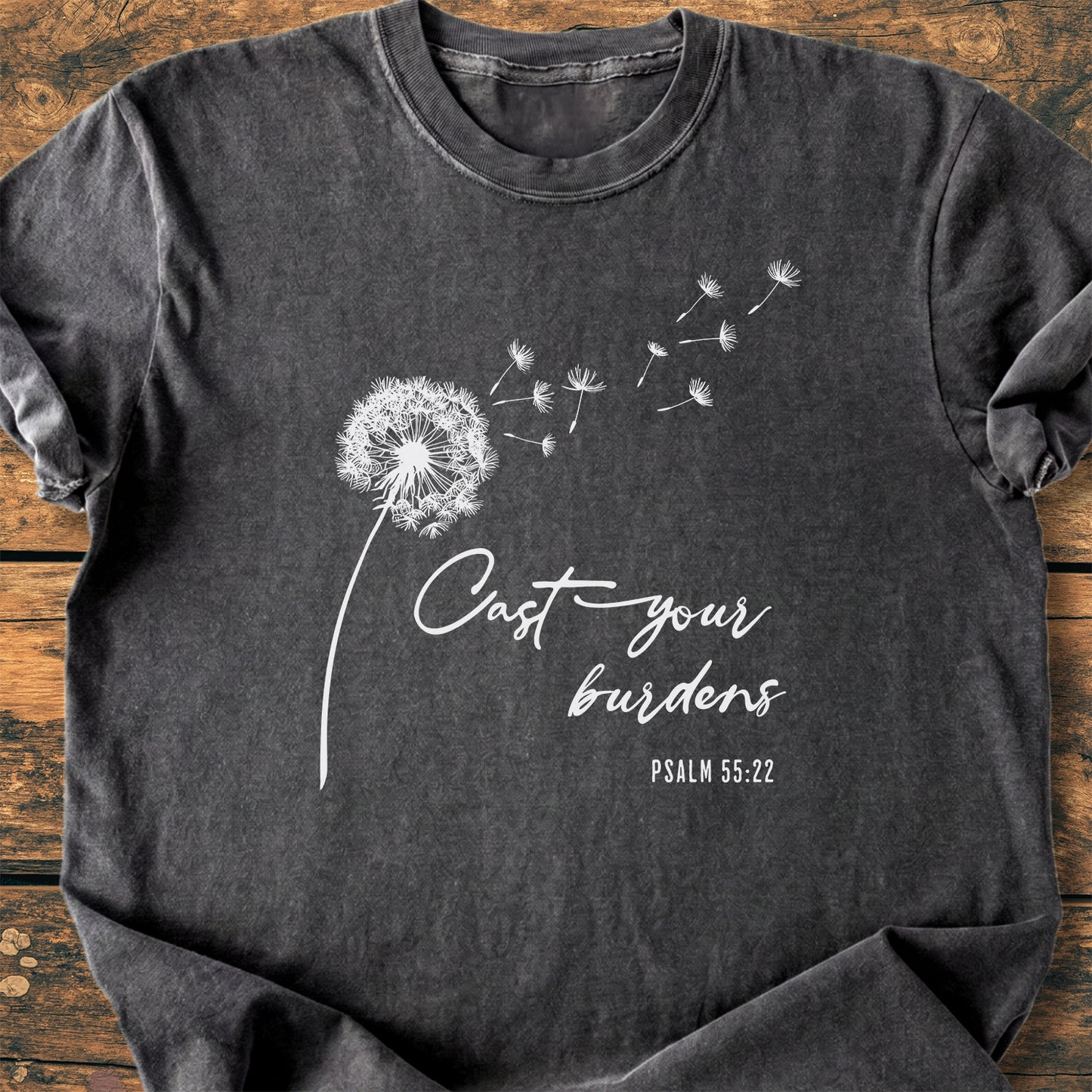 Cast Your Burdens Dandelion - Premium Vintage Tee