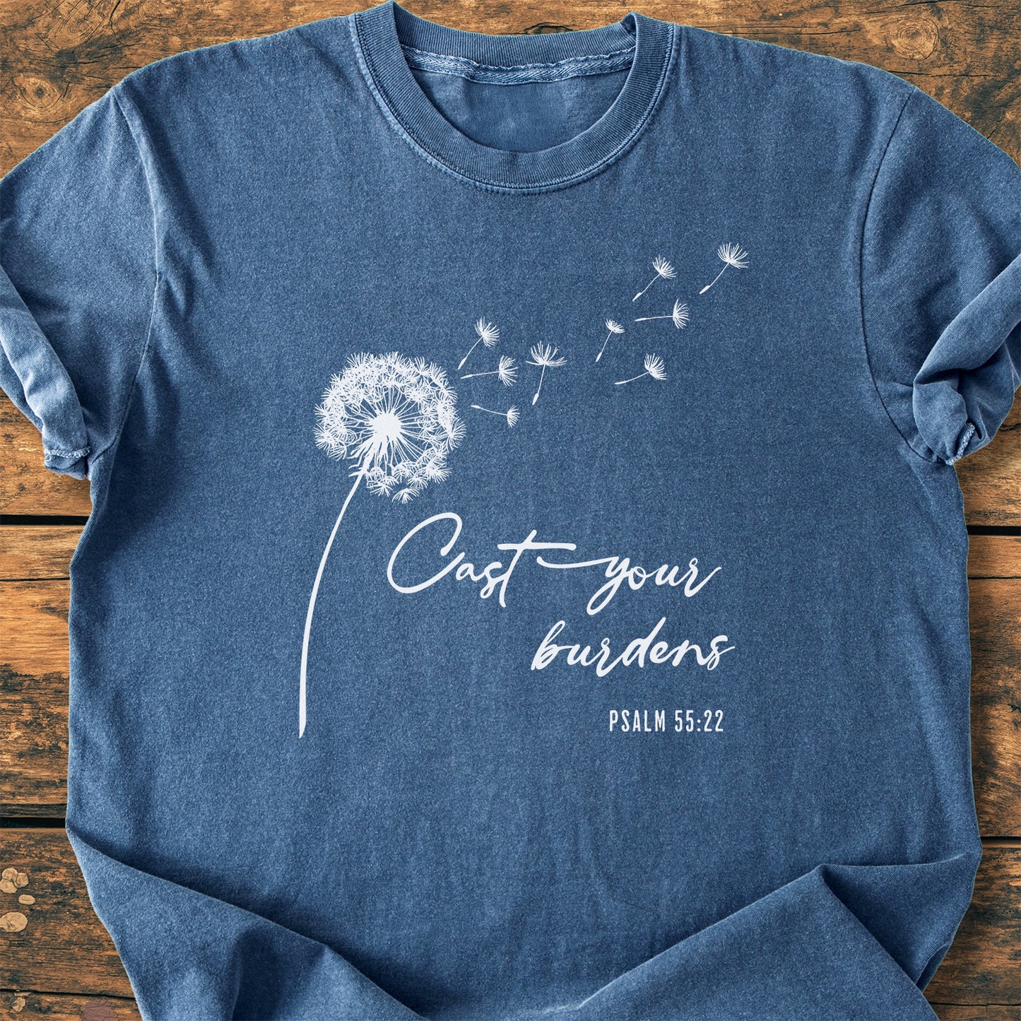 Cast Your Burdens Dandelion - Premium Vintage Tee