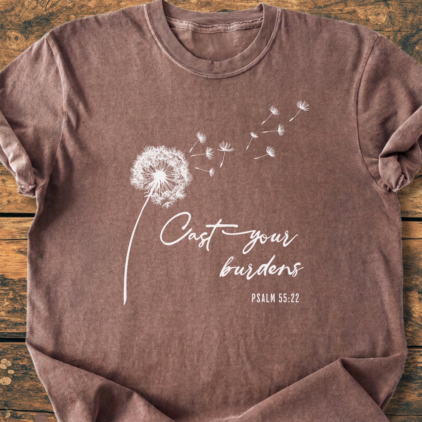 Cast Your Burdens Dandelion - Premium Vintage Tee
