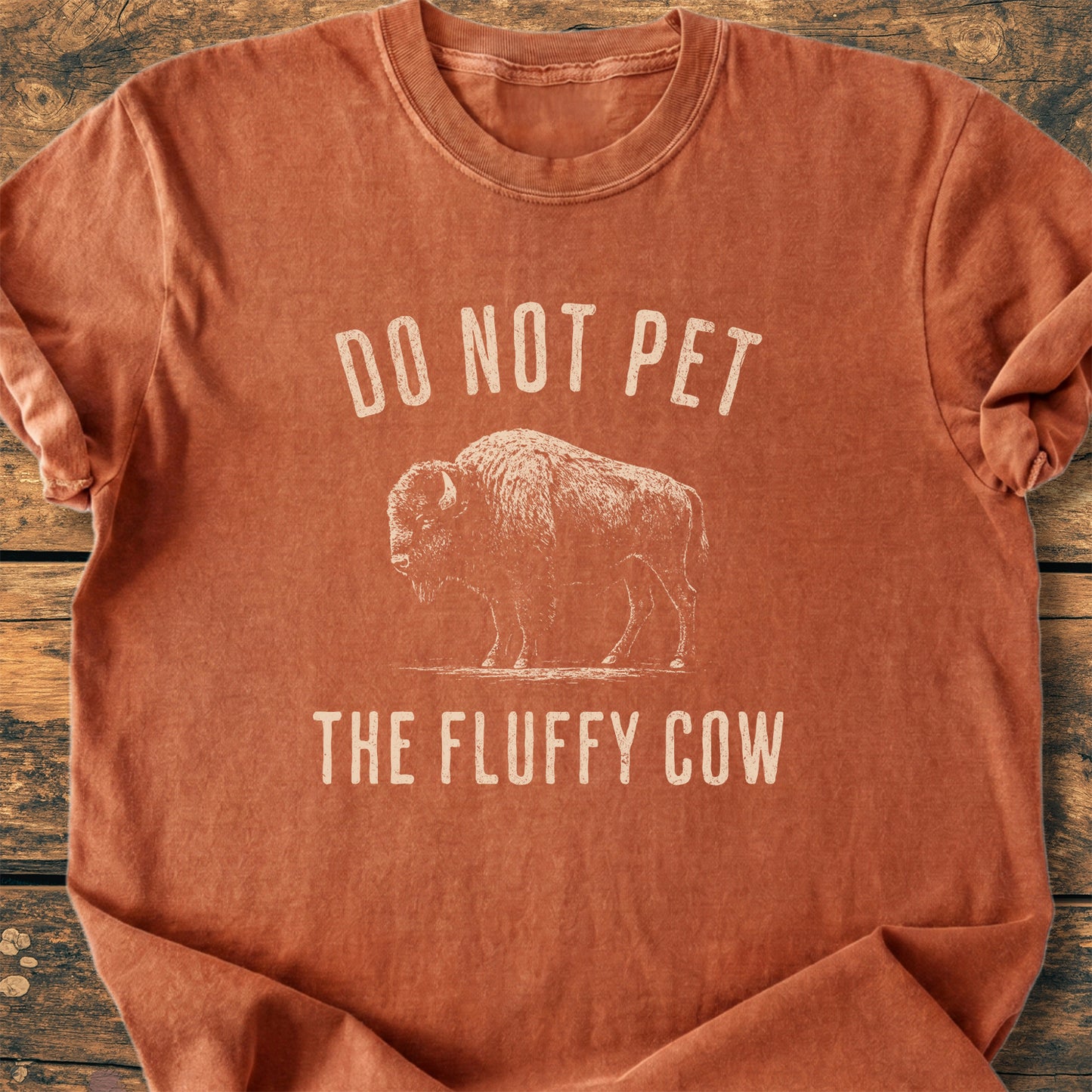 Do Not Pet The Fluffy Cow - Premium Vintage Tee