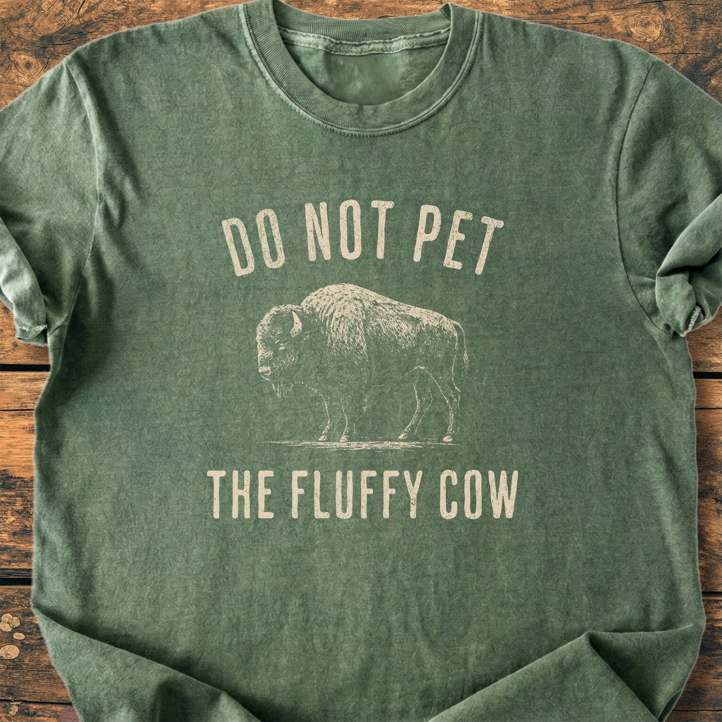 Do Not Pet The Fluffy Cow - Premium Vintage Tee