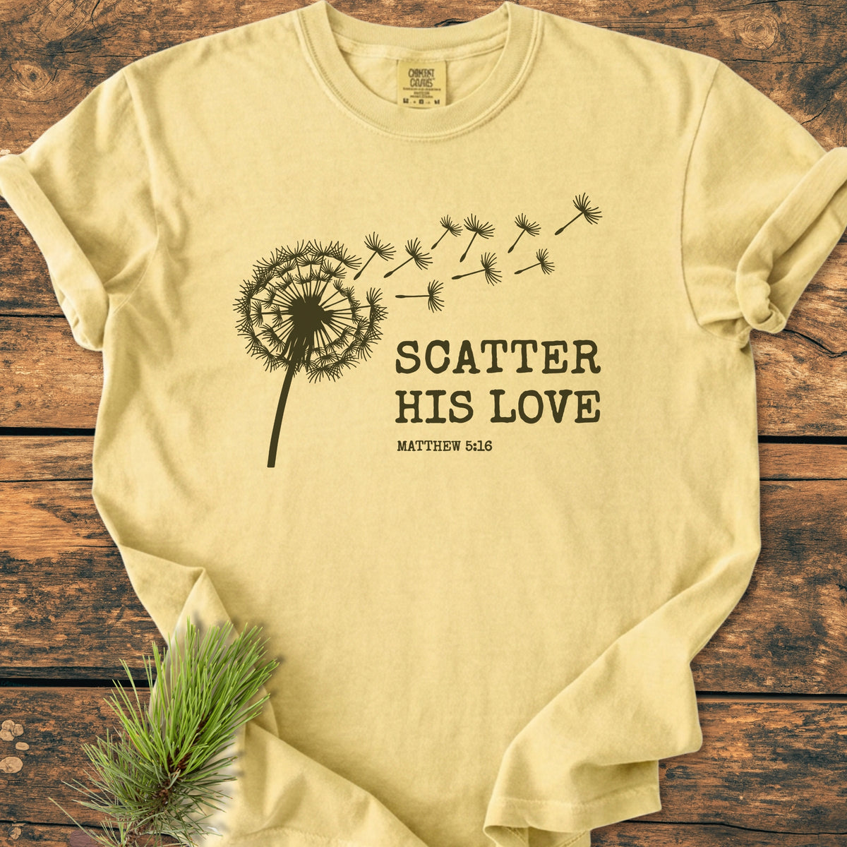 Scatter His Love, Matthew 5:16 - Premium Vintage Tee