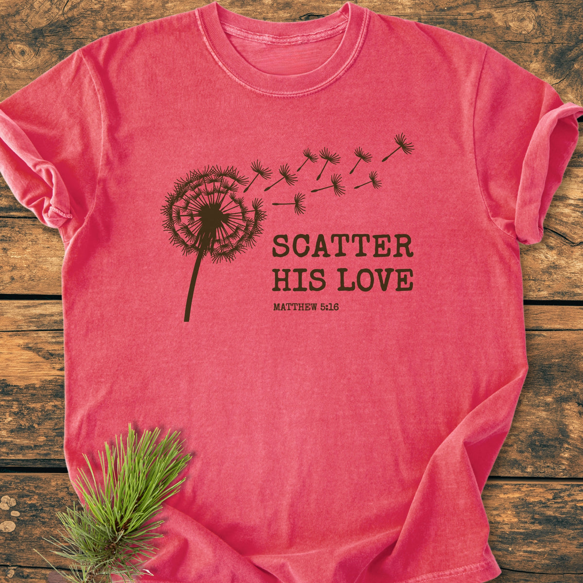 Scatter His Love, Matthew 5:16 - Premium Vintage Tee