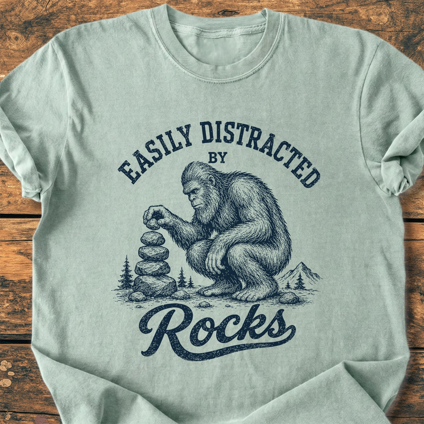 Easily Distracted By Rocks - Premium Vintage Tee