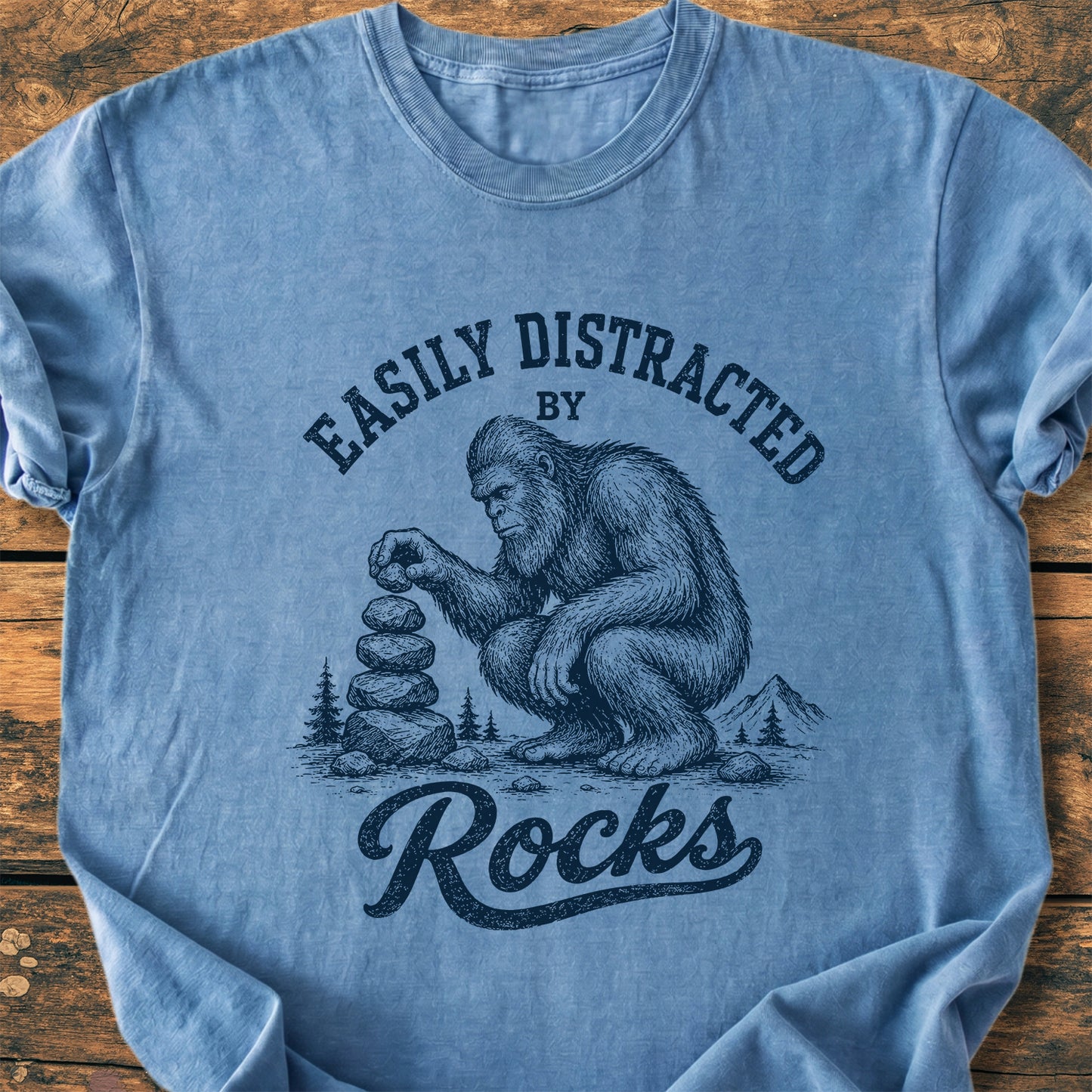 Easily Distracted By Rocks - Premium Vintage Tee