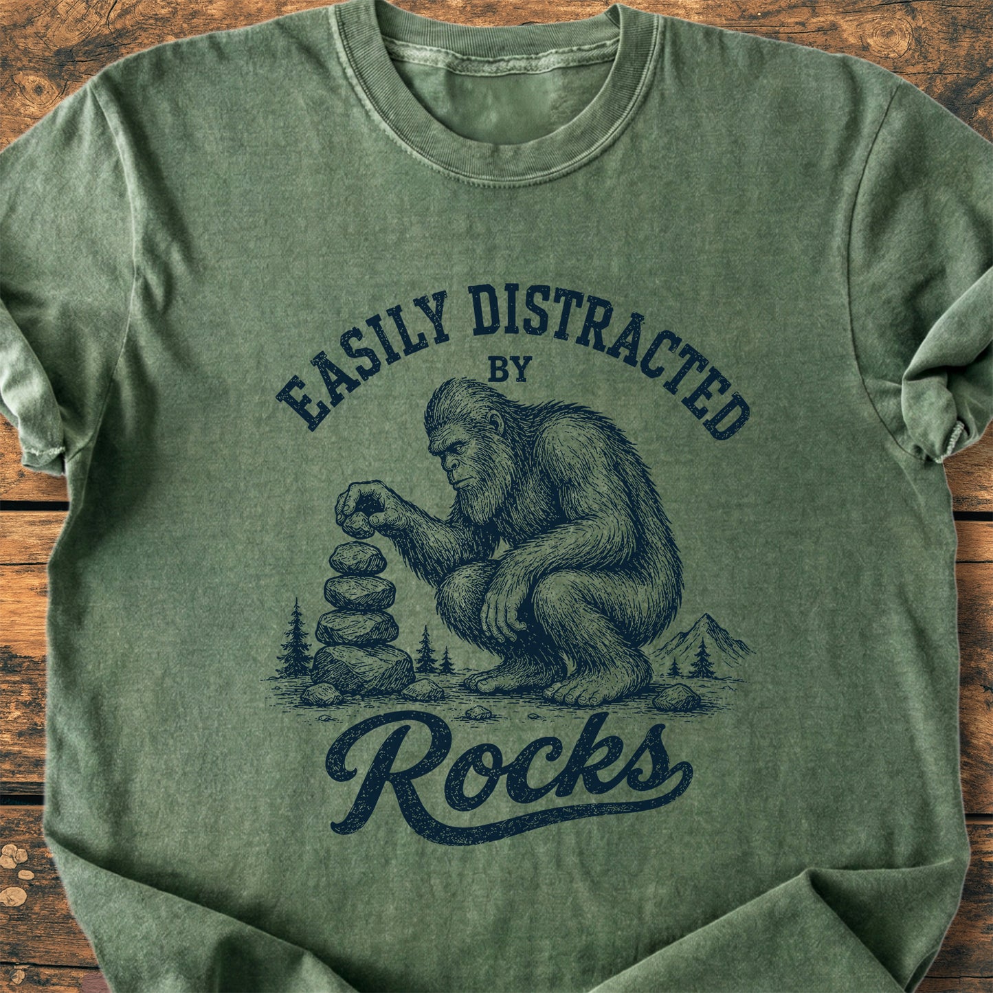 Easily Distracted By Rocks - Premium Vintage Tee