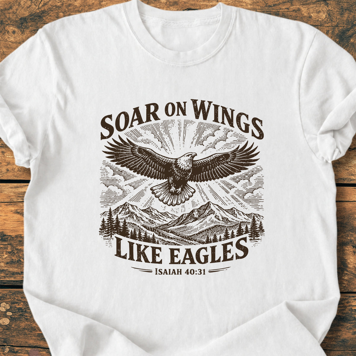 Soar On Wings Like Eagles Isaiah 40,31 - Premium Vintage Tee