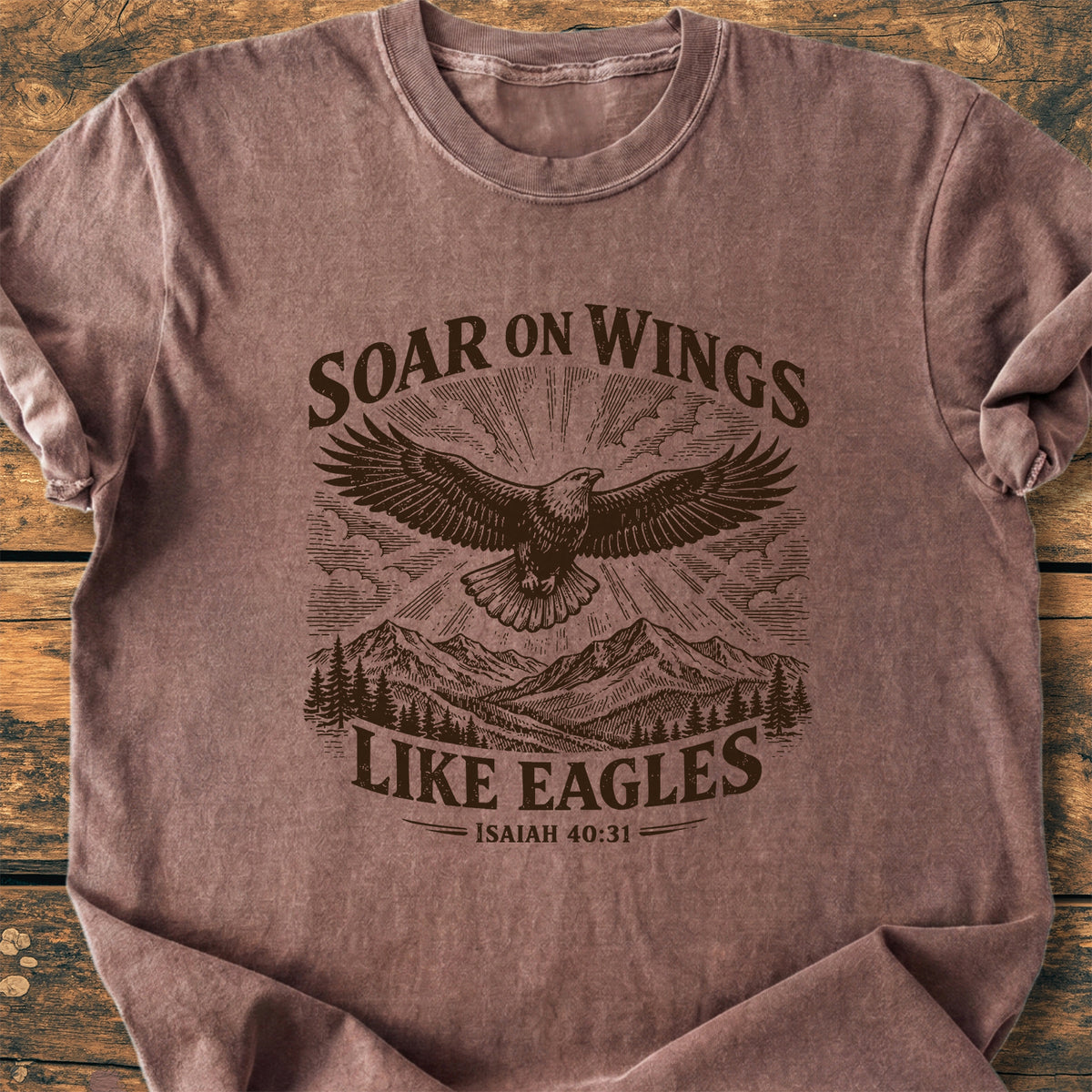 Soar On Wings Like Eagles Isaiah 40,31 - Premium Vintage Tee