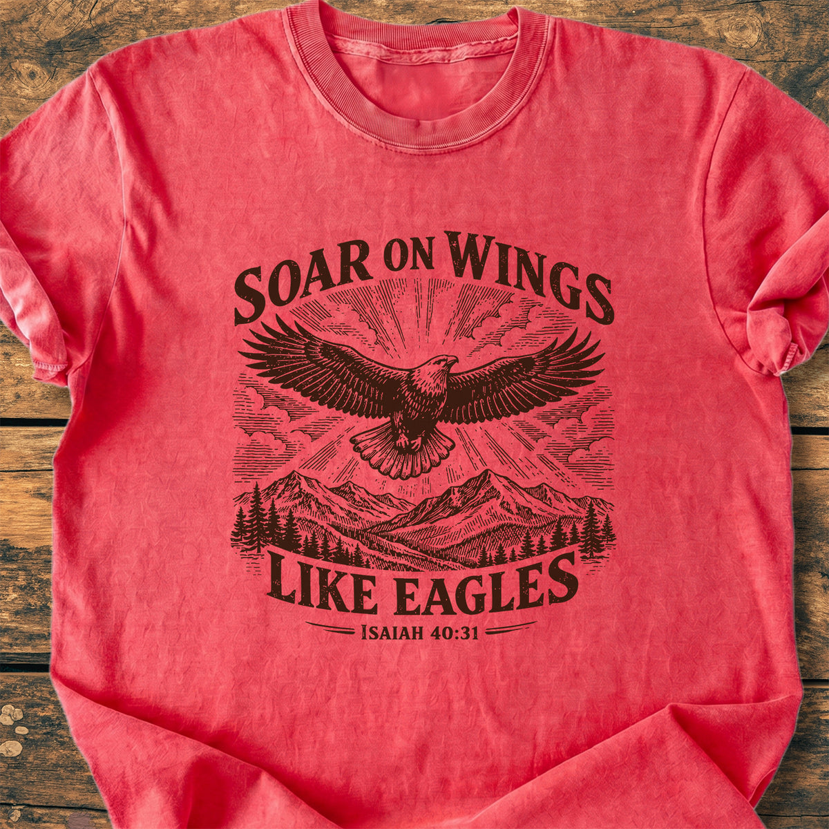 Soar On Wings Like Eagles Isaiah 40,31 - Premium Vintage Tee