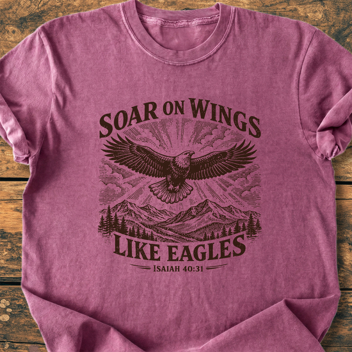 Soar On Wings Like Eagles Isaiah 40,31 - Premium Vintage Tee