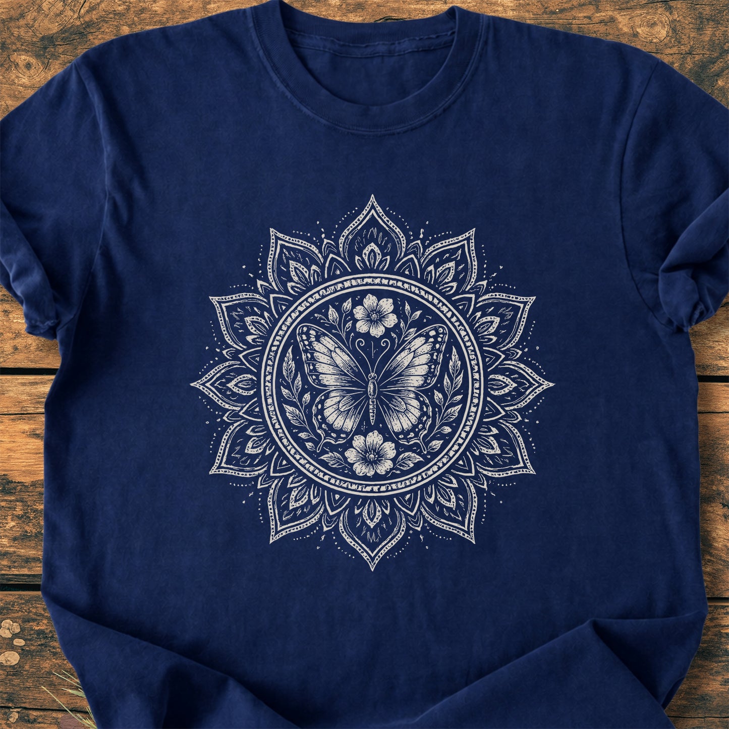Butterfly Mandala  - Premium Vintage Tee