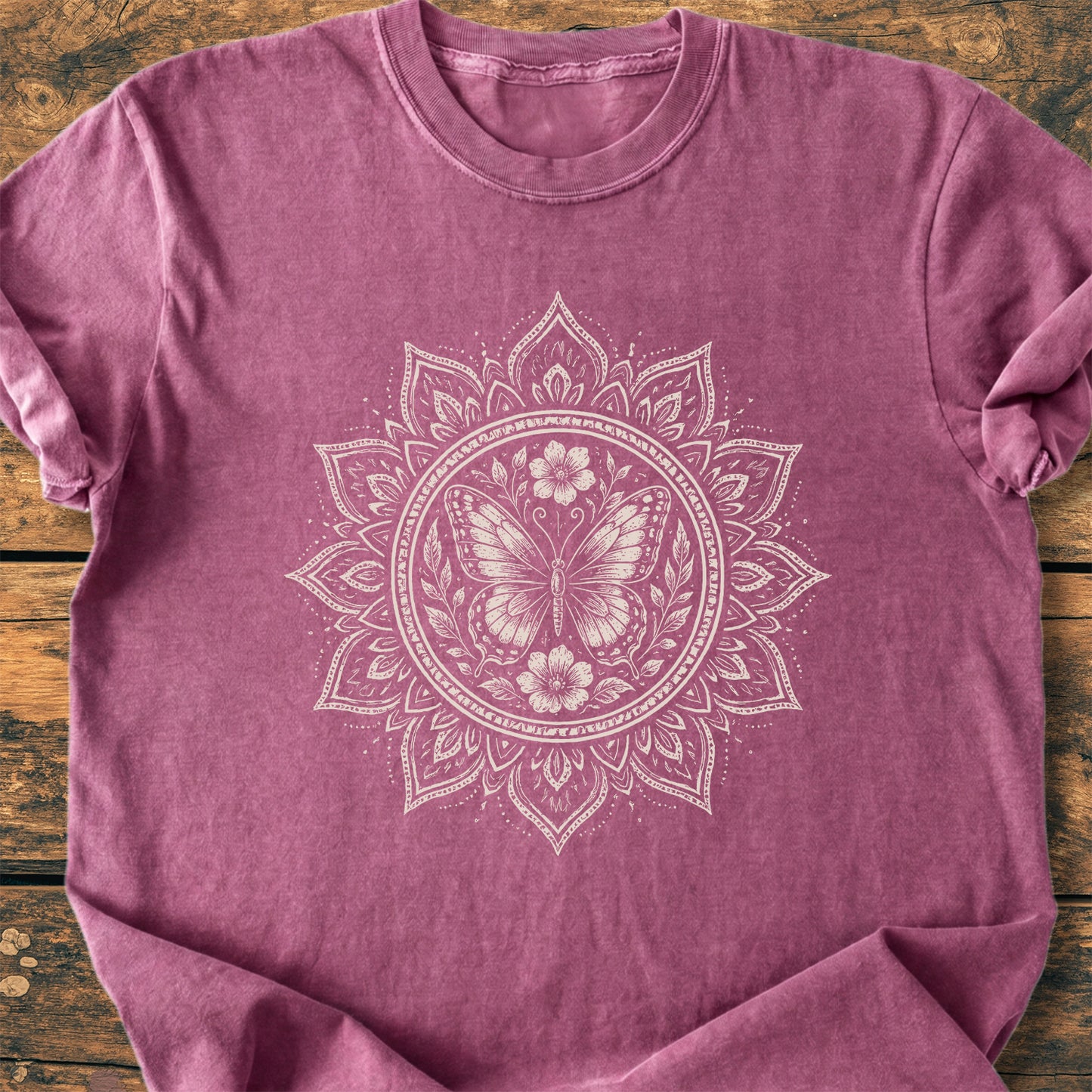 Butterfly Mandala  - Premium Vintage Tee