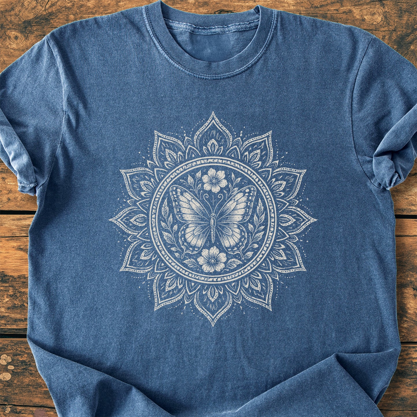 Butterfly Mandala  - Premium Vintage Tee