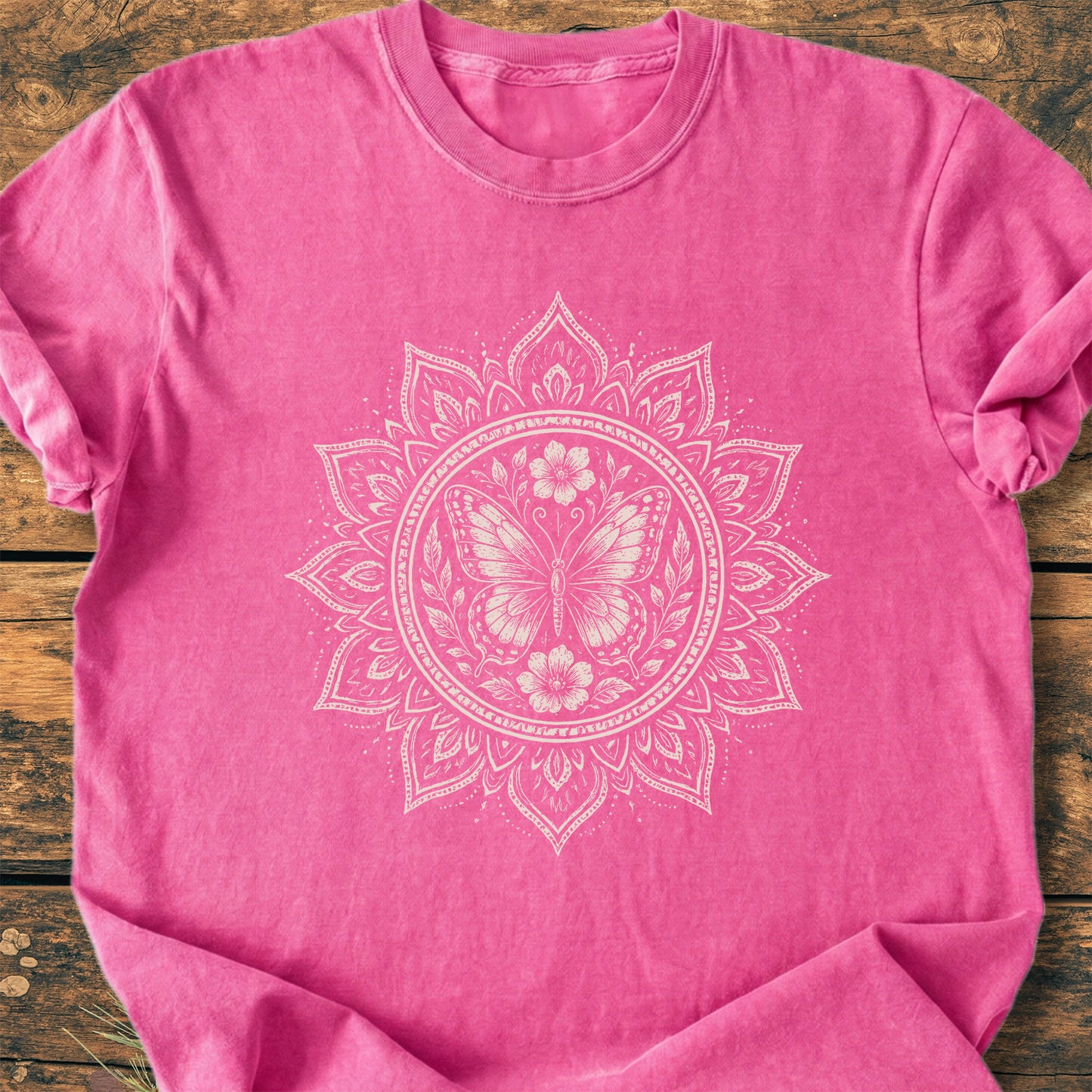 Butterfly Mandala  - Premium Vintage Tee