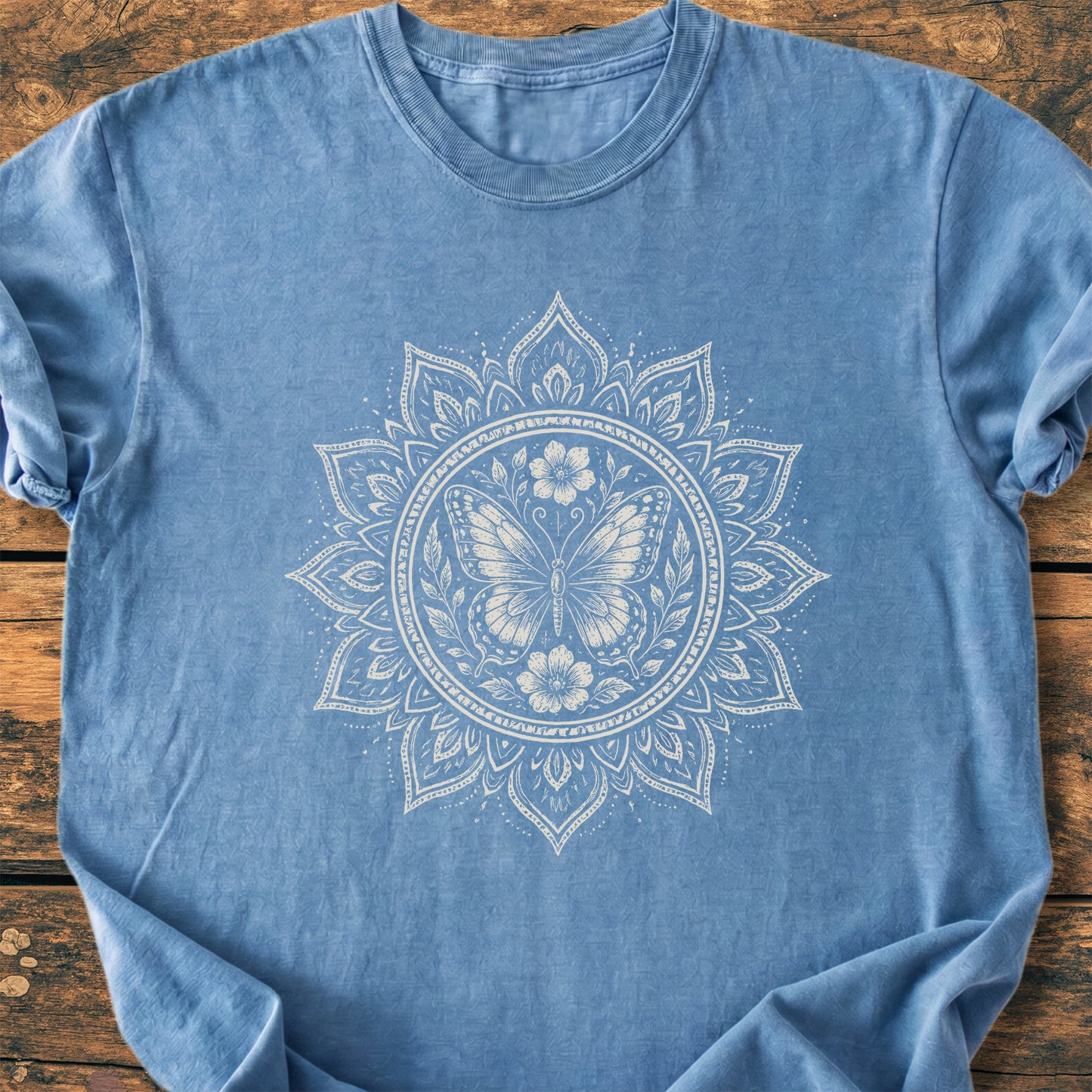 Butterfly Mandala  - Premium Vintage Tee