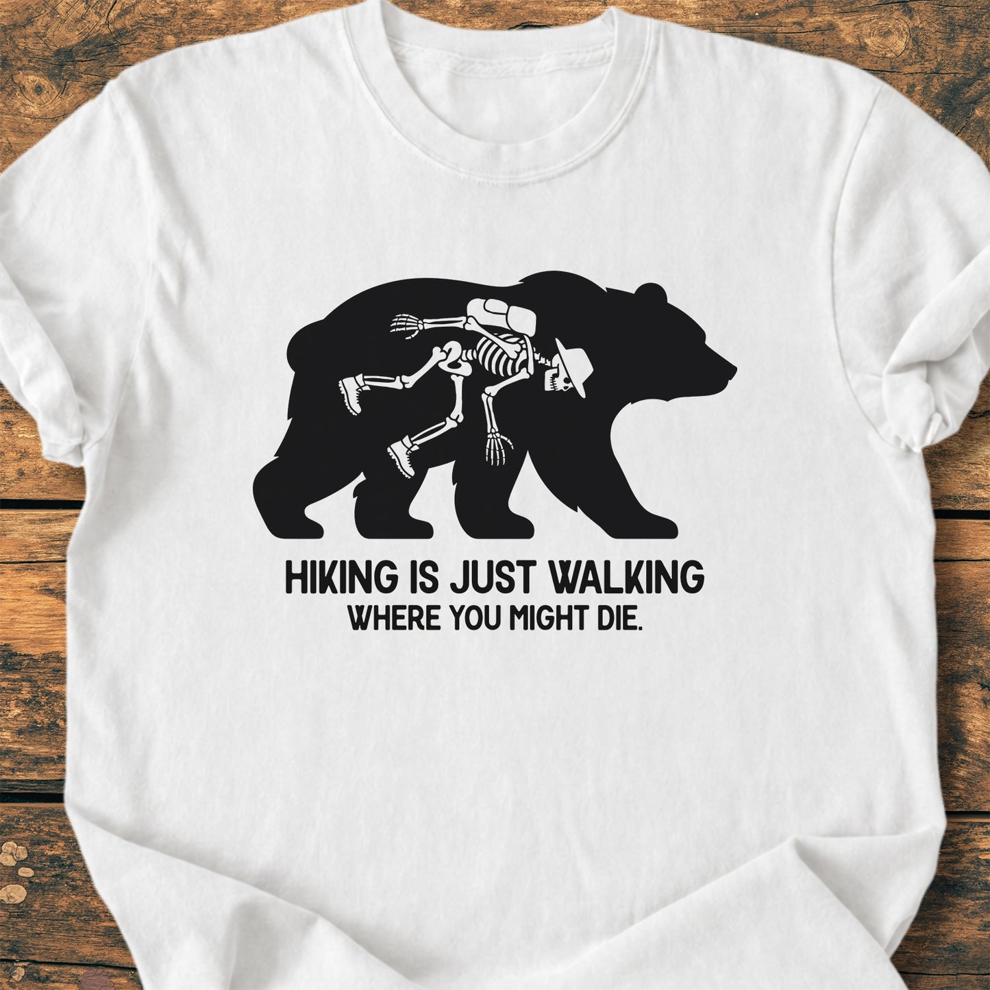 Hiking Is Just Walking  - Premium Vintage Tee