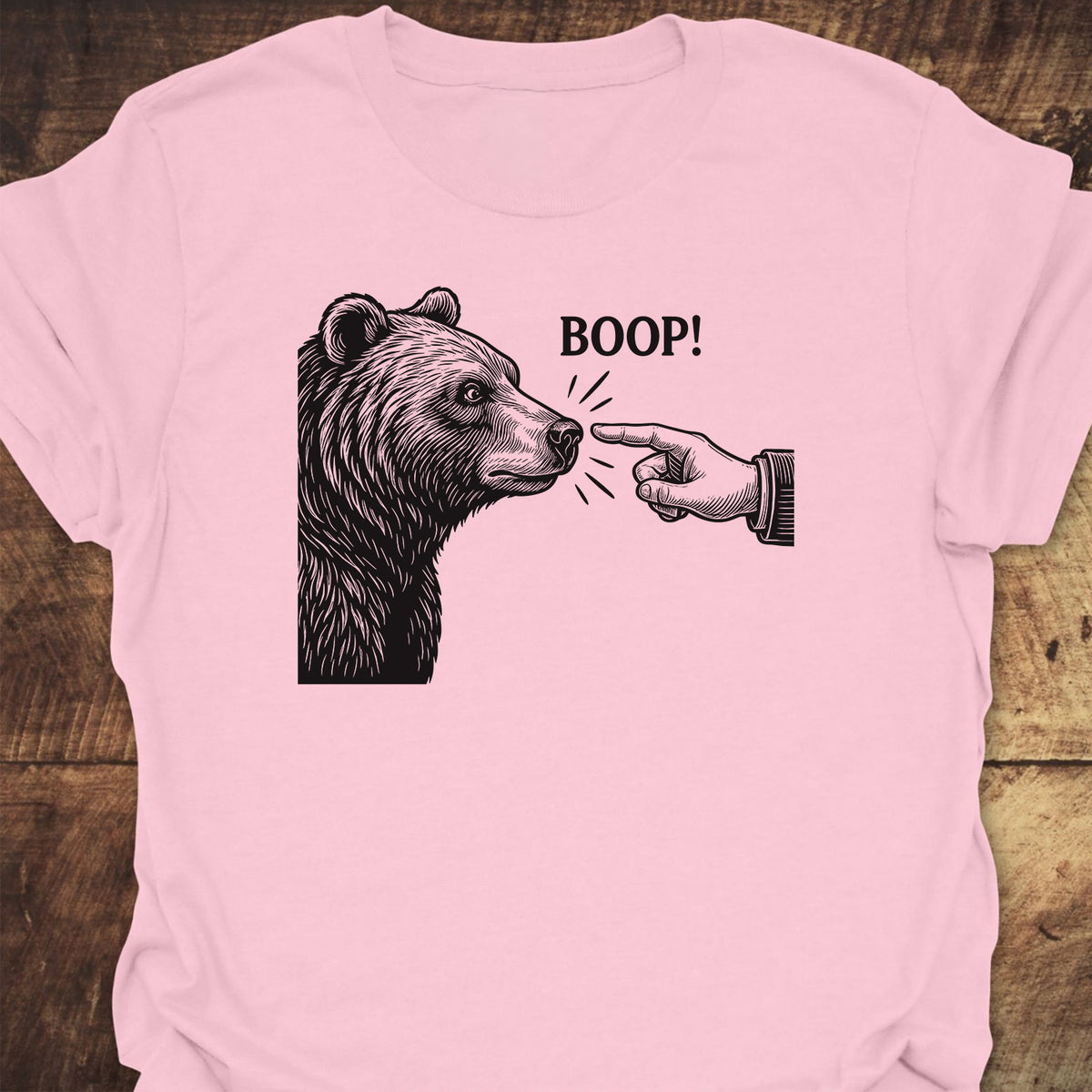 Boop! Vintage Bear Funny T-Shirt