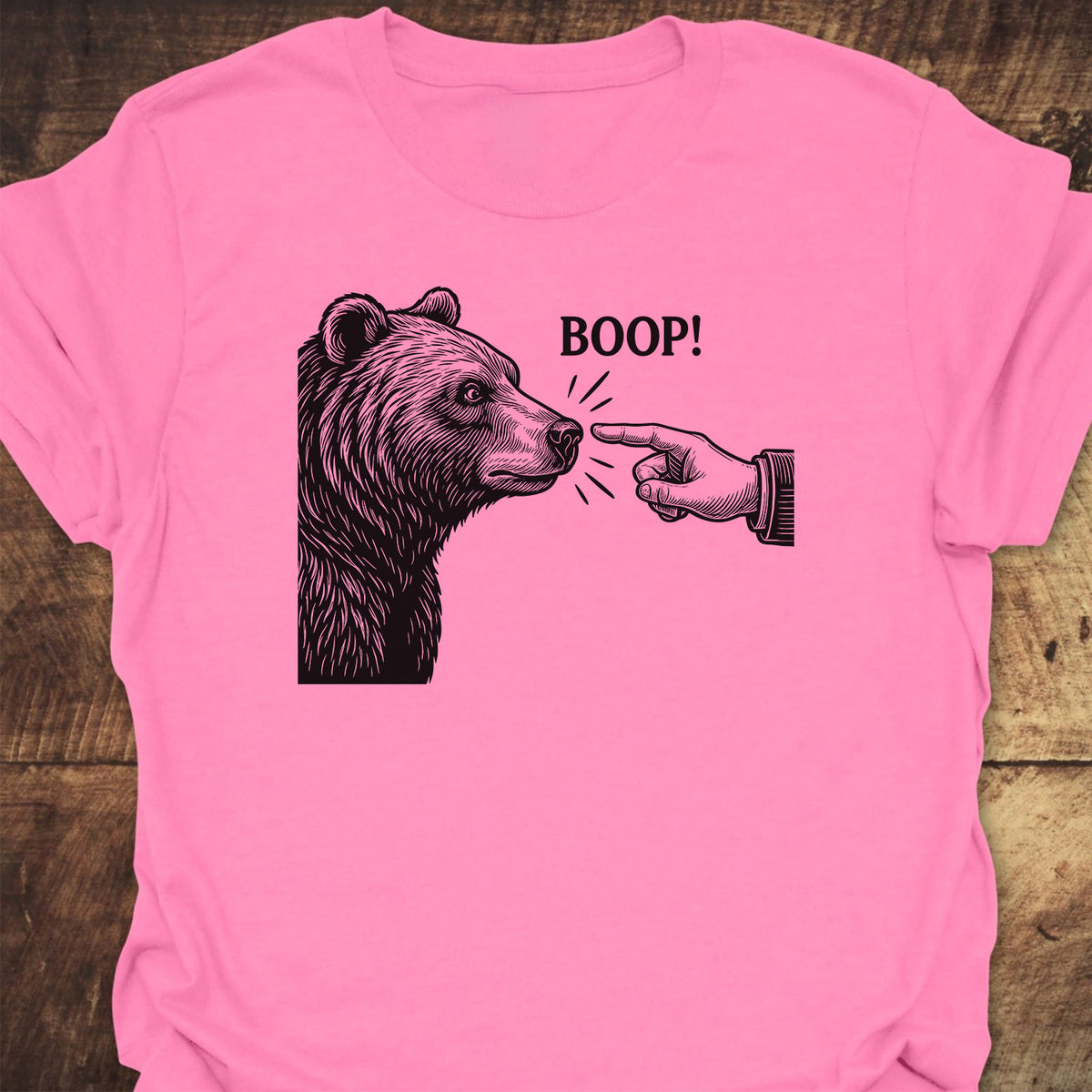 Boop! Vintage Bear Funny T-Shirt