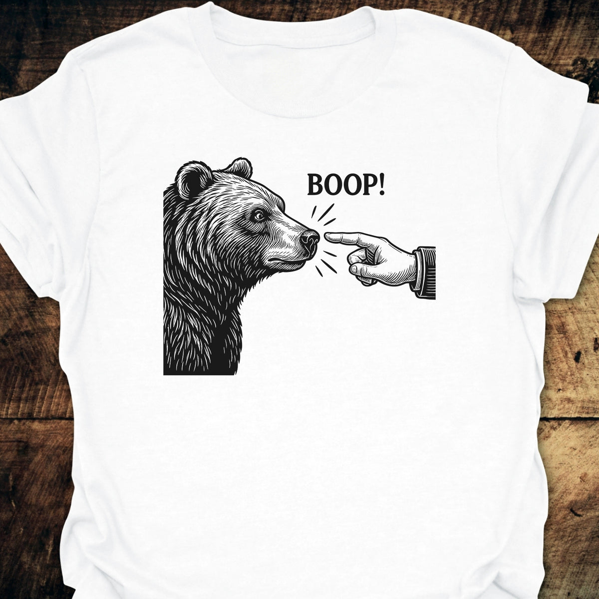 Boop! Vintage Bear Funny T-Shirt