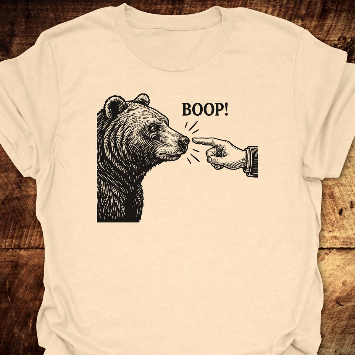 Boop! Vintage Bear Funny T-Shirt