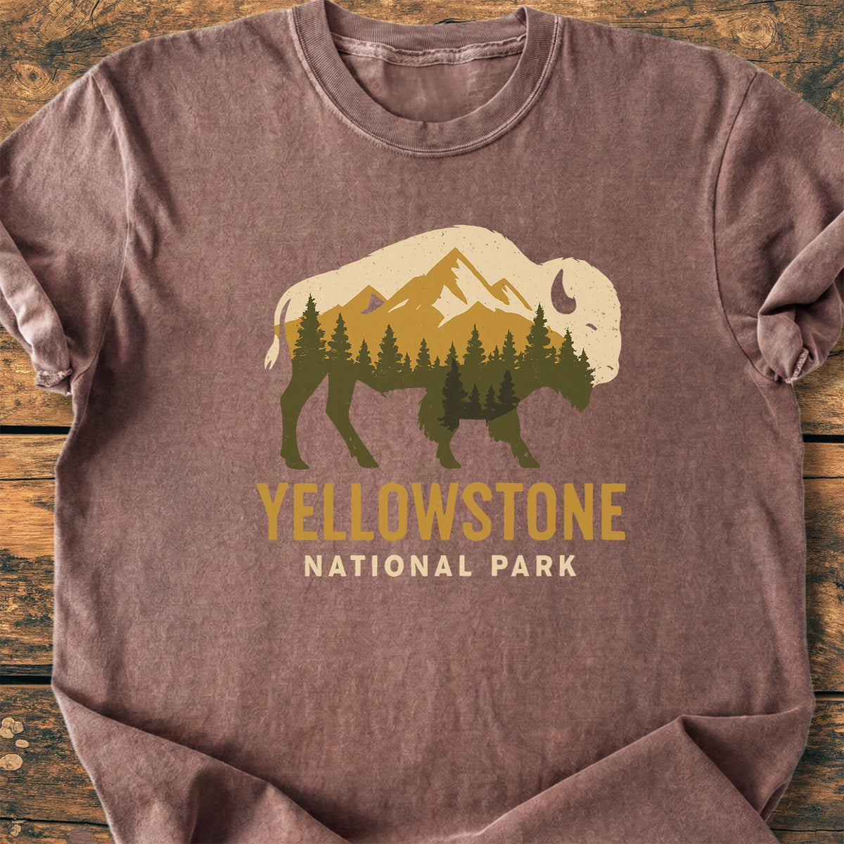 Yellowstone Bison - Premium Vintage Tee