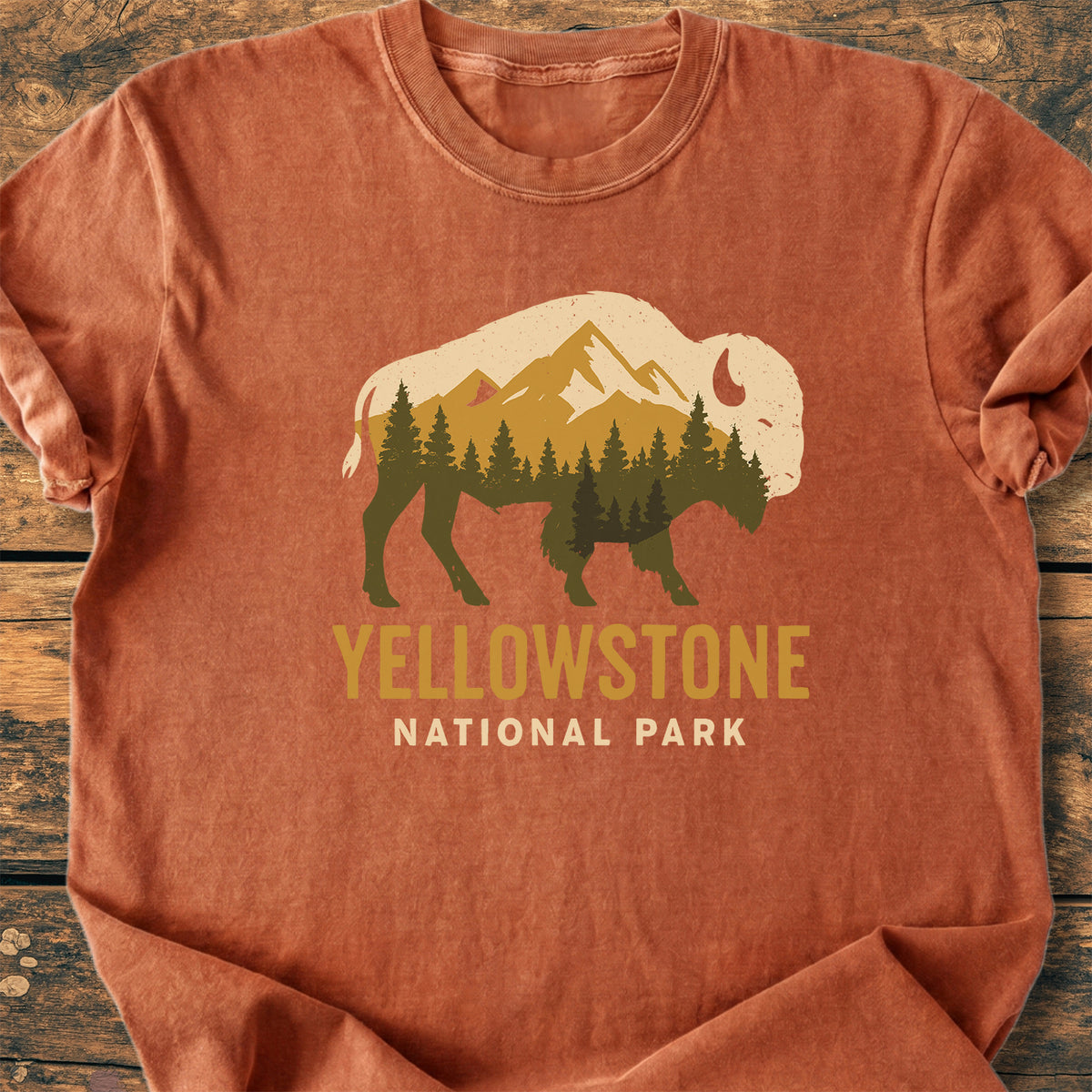 Yellowstone Bison - Premium Vintage Tee