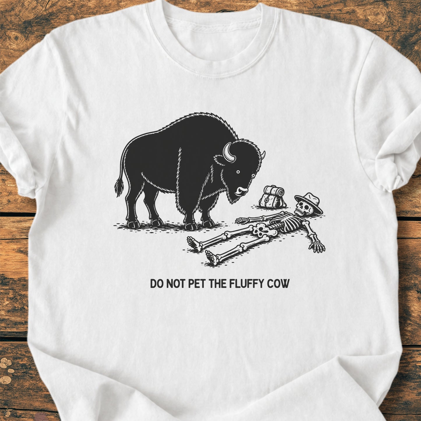 Do Not Pet The Fluffy Cow - Premium Vintage Tee