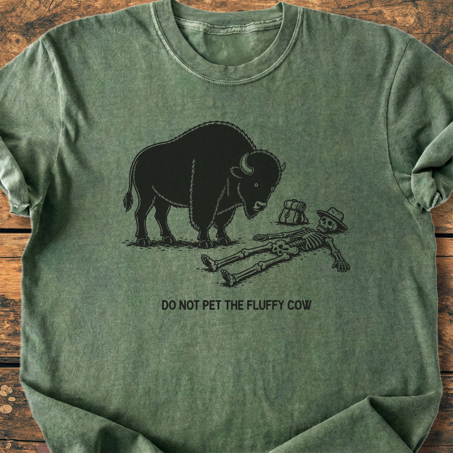 Do Not Pet The Fluffy Cow - Premium Vintage Tee