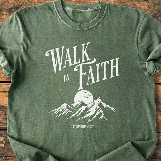 Walk By Faith - Premium Vintage Tee
