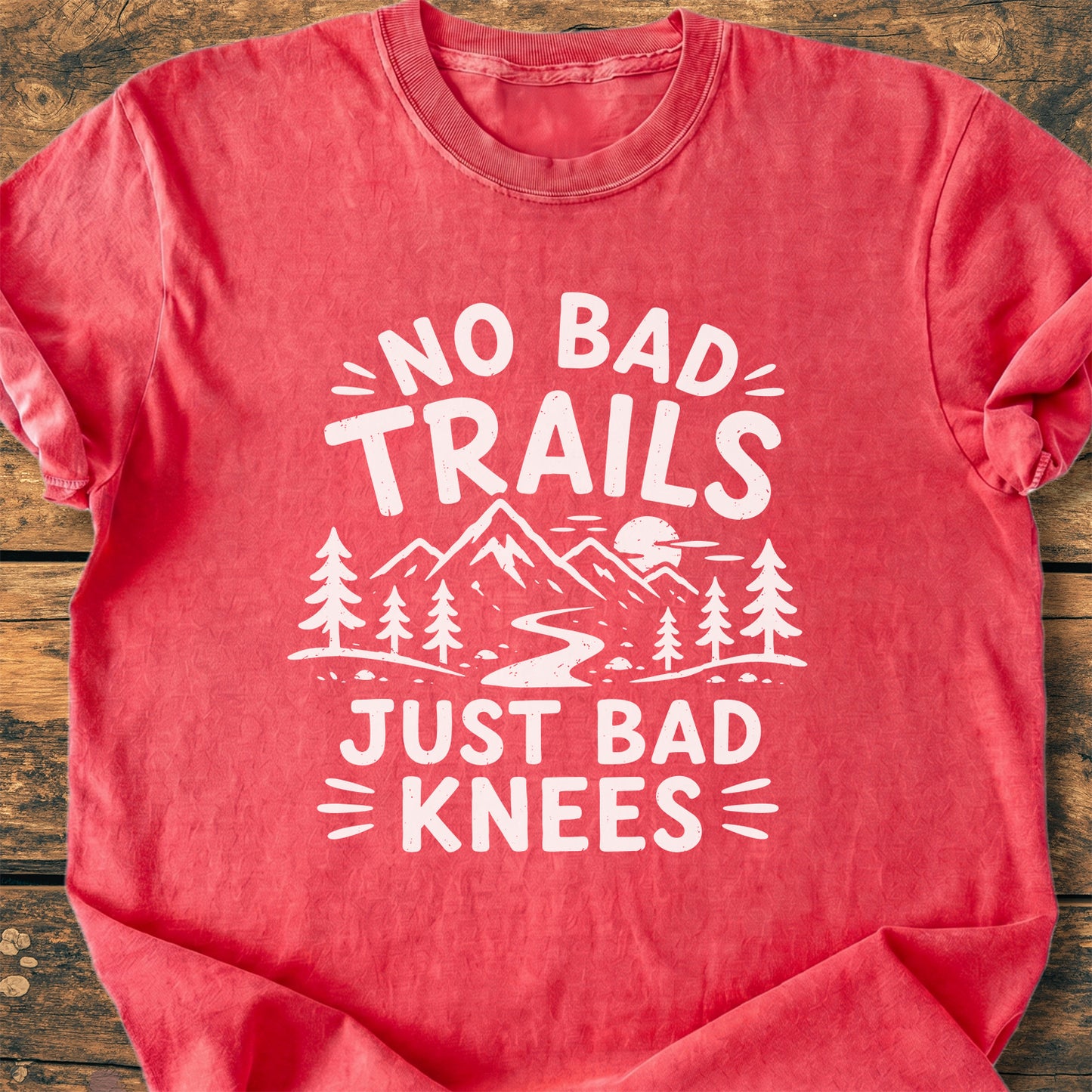 No Bad Trails Just Bad Knees - Premium Vintage Tee