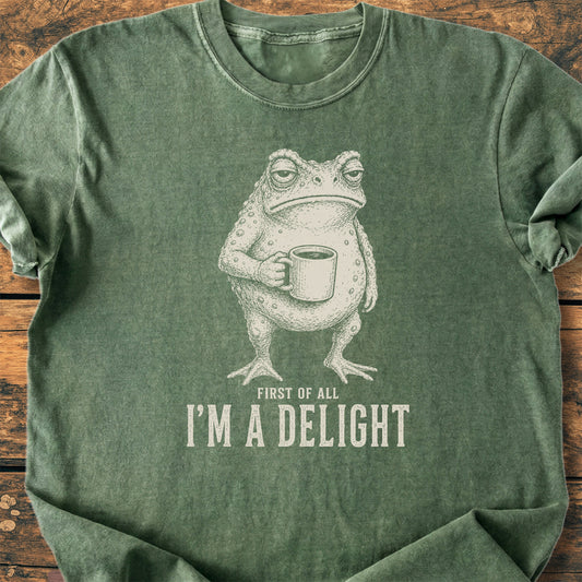 First Of All I'm A Delight - Premium Vintage Tee