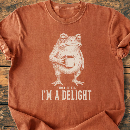 First Of All I'm A Delight - Premium Vintage Tee