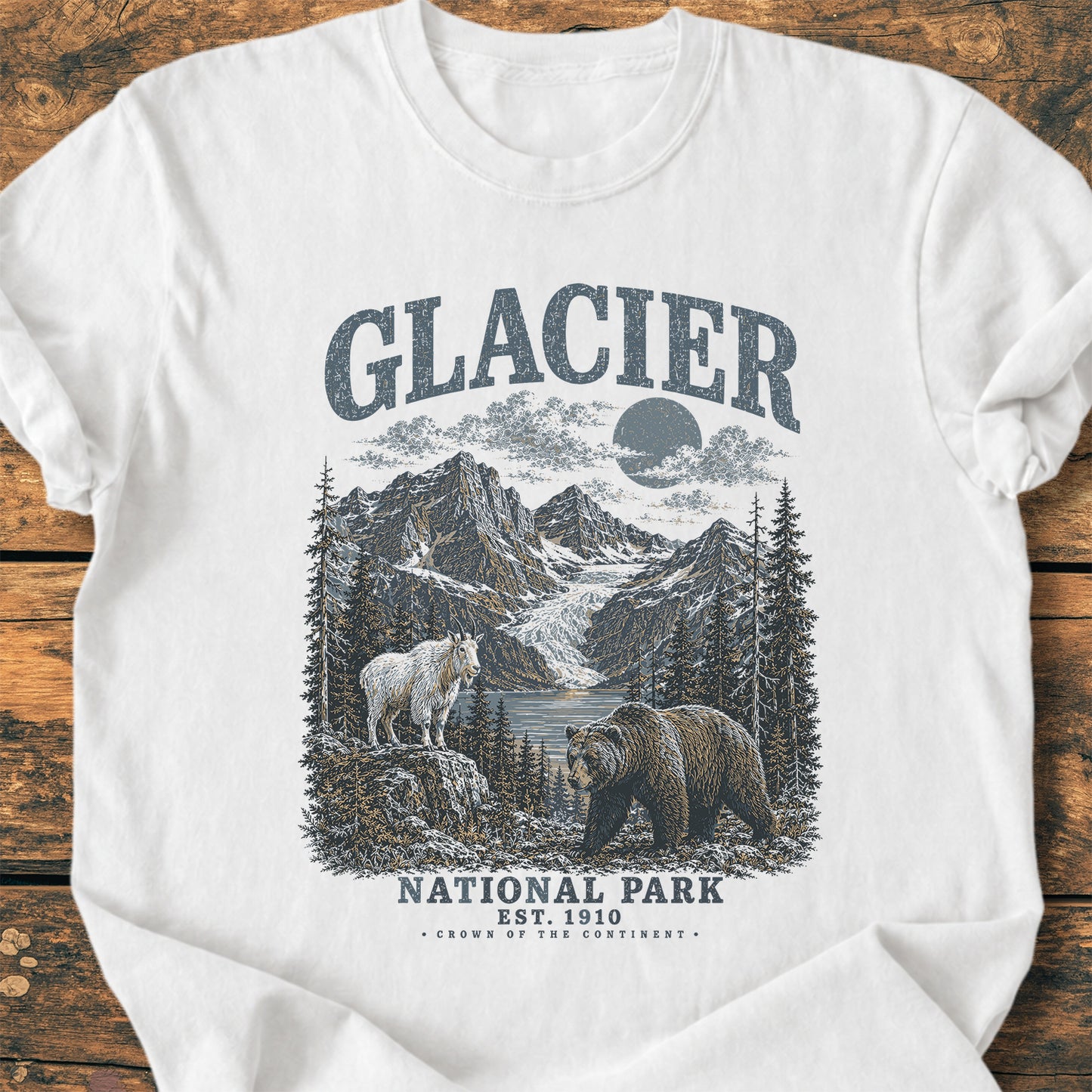 Glacier National Park - Premium Vintage Tee