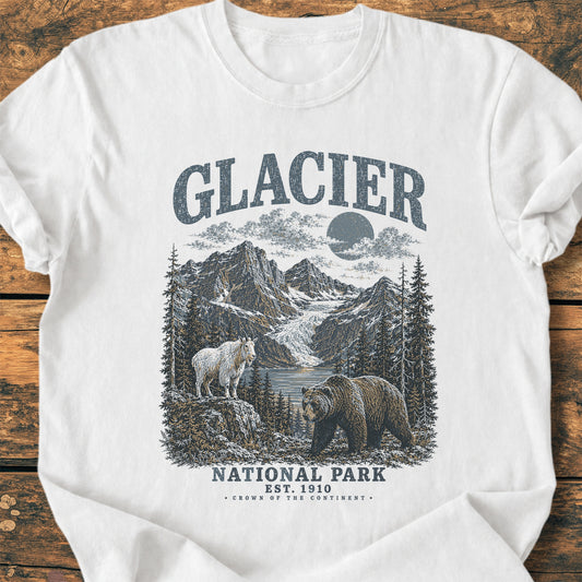 Glacier National Park - Premium Vintage Tee