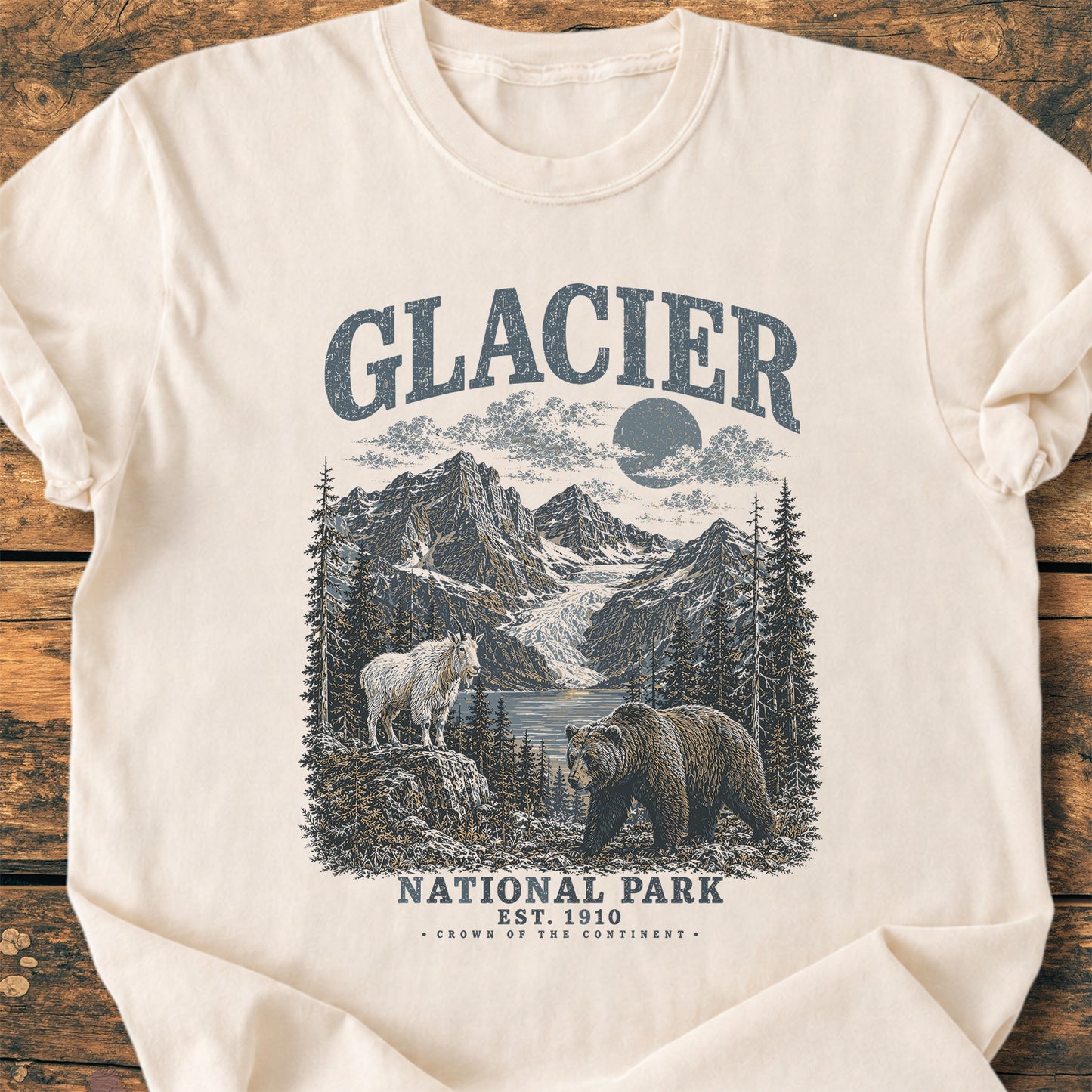 Glacier National Park - Premium Vintage Tee