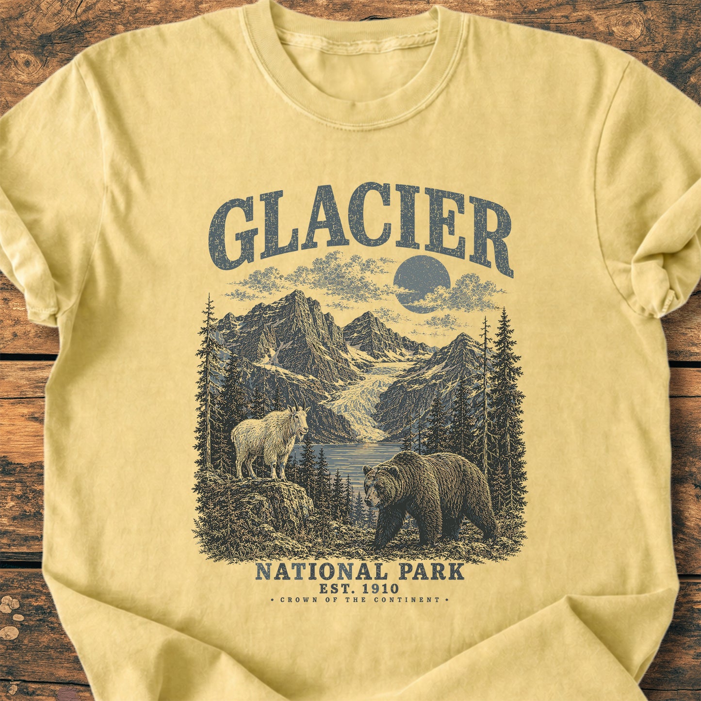Glacier National Park - Premium Vintage Tee