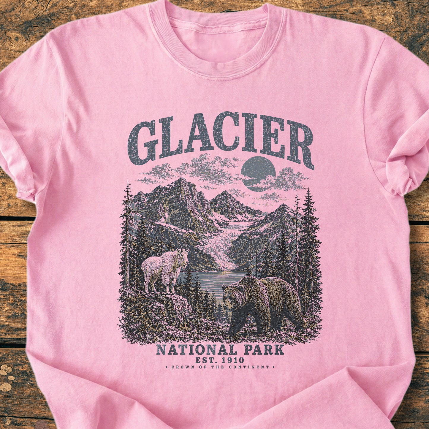 Glacier National Park - Premium Vintage Tee