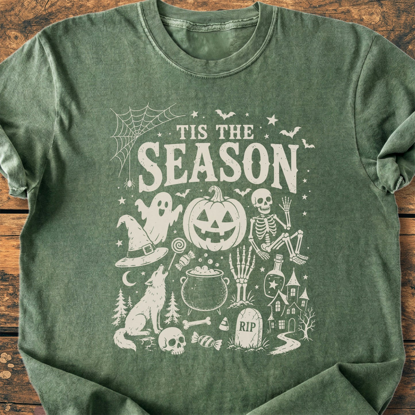 Tis The Season Halloween - Premium Vintage Tee