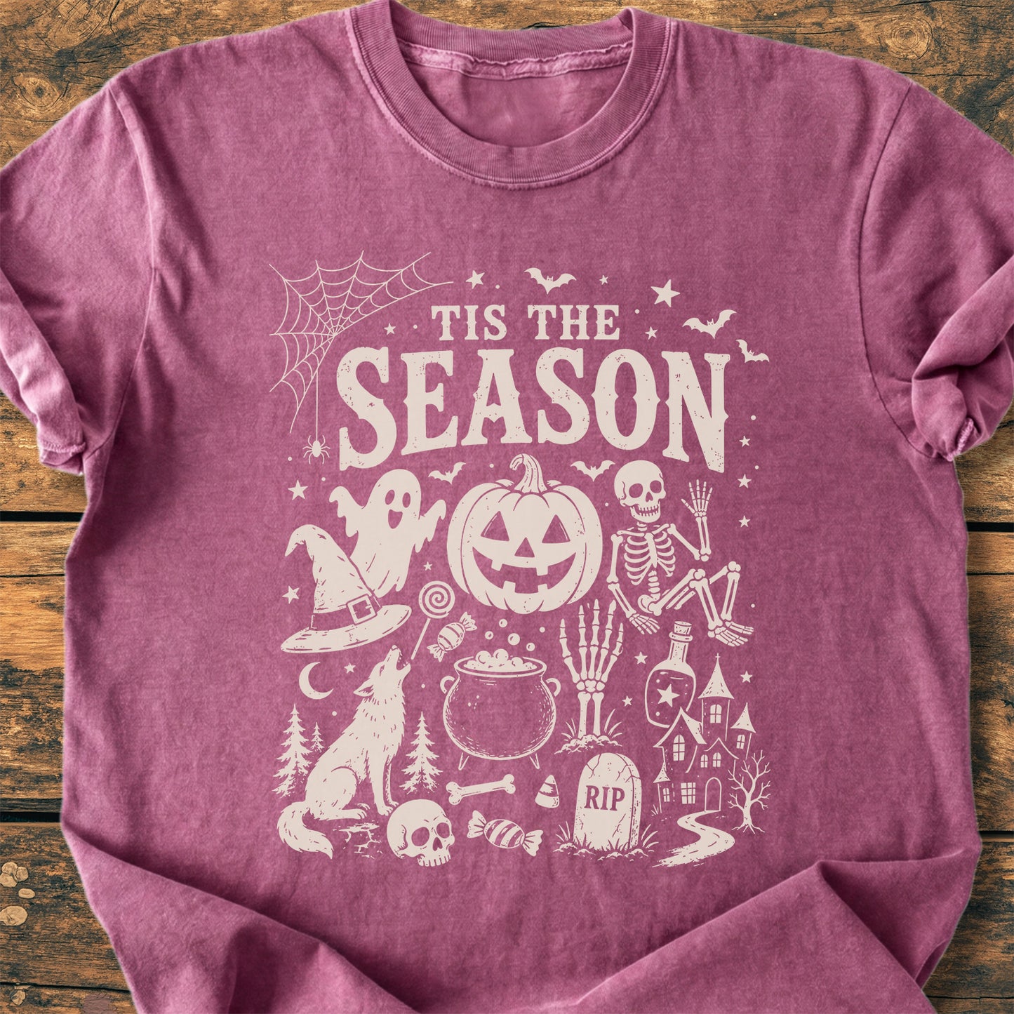 Tis The Season Halloween - Premium Vintage Tee
