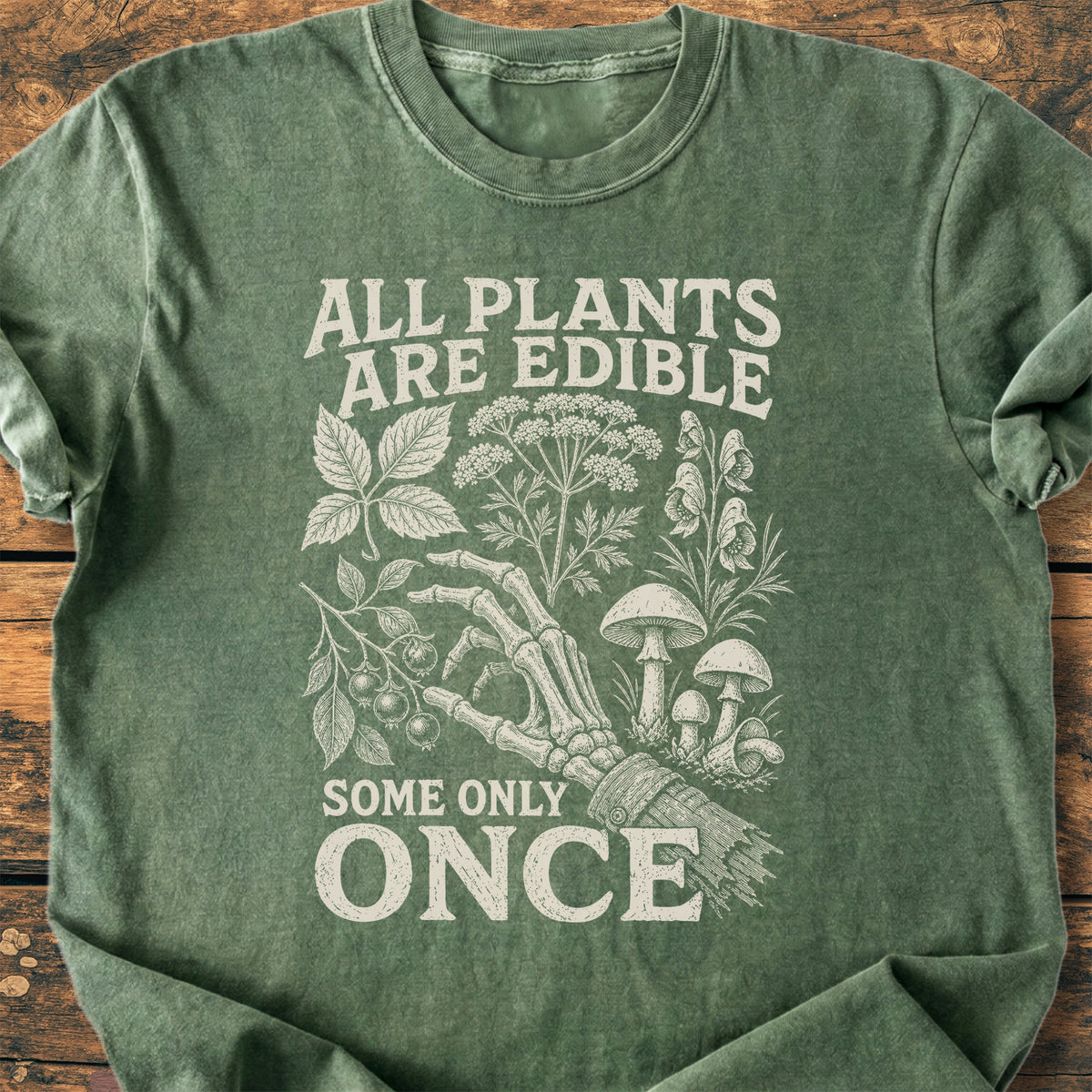 All Plants Are Edible  - Premium Vintage Tee