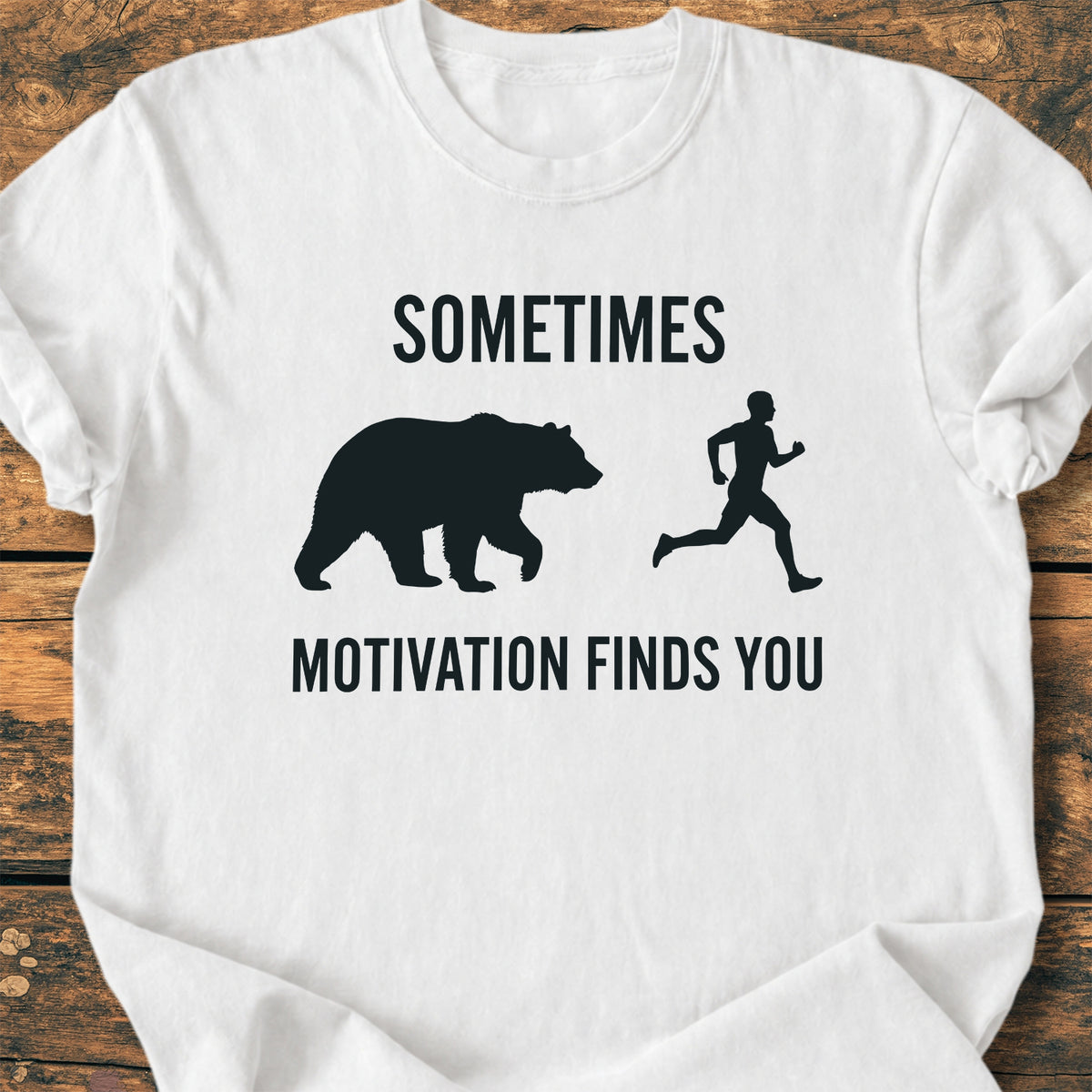 Sometimes Motivation Finds You - Premium Vintage Tee