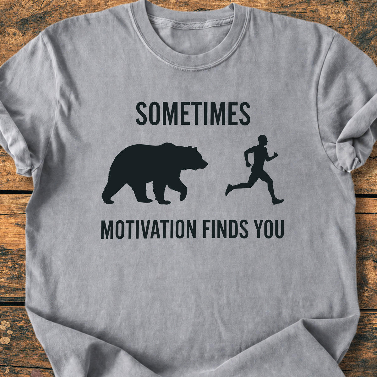 Sometimes Motivation Finds You - Premium Vintage Tee