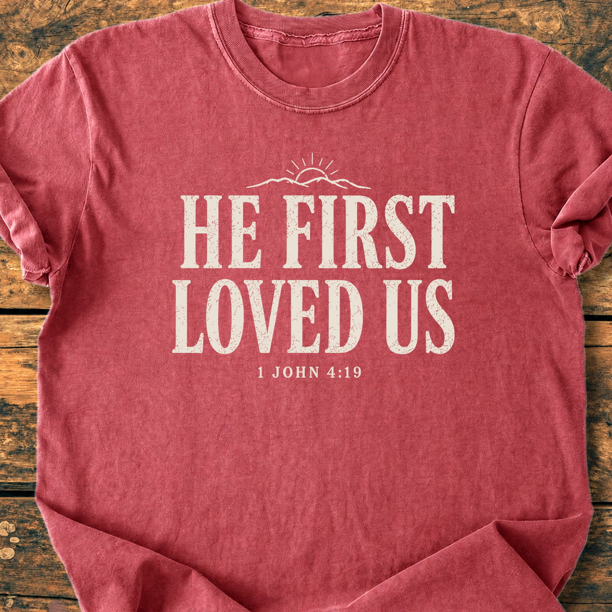 He First Loved Us - Premium Vintage T-Shirt