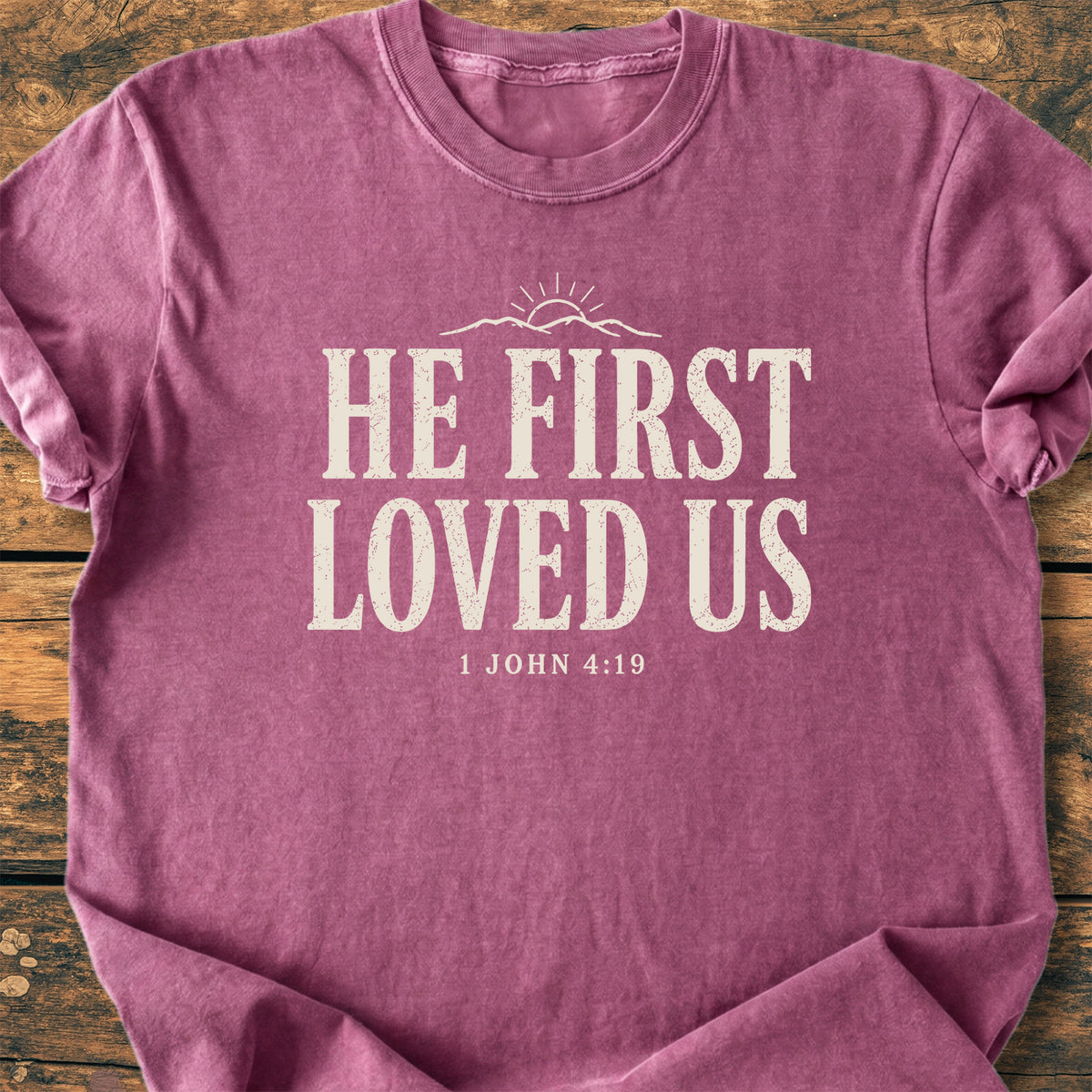 He First Loved Us - Premium Vintage T-Shirt