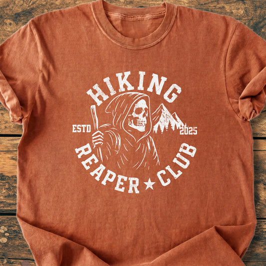 Hiking Reaper Club - Premium Vintage T-Shirt