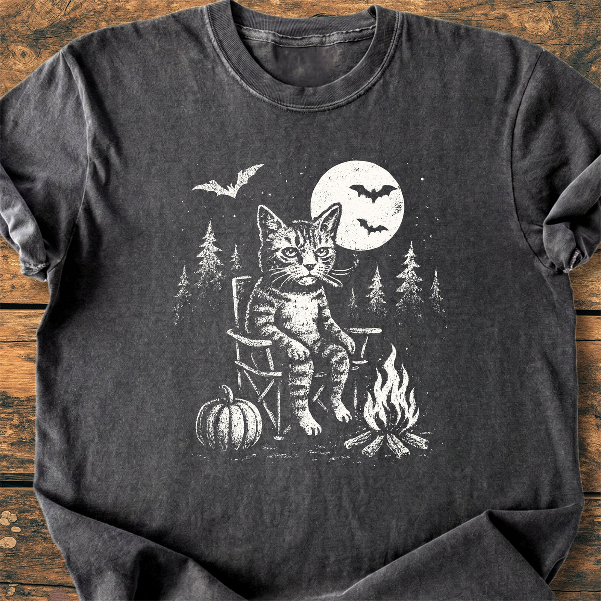 Campfire Catitude - Premium Vintage T-Shirt