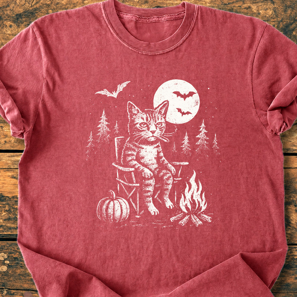 Campfire Catitude - Premium Vintage T-Shirt